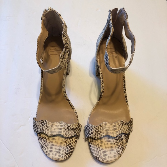 INC International Concepts Shoes - Snake scallops block heel snake print block heel size 10M